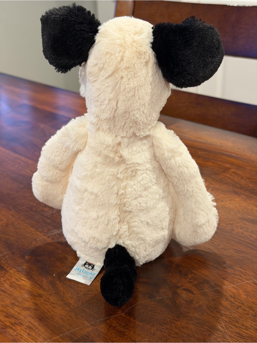 Jellycat Bashful Black & Cream Puppy - Picture 3 of 6